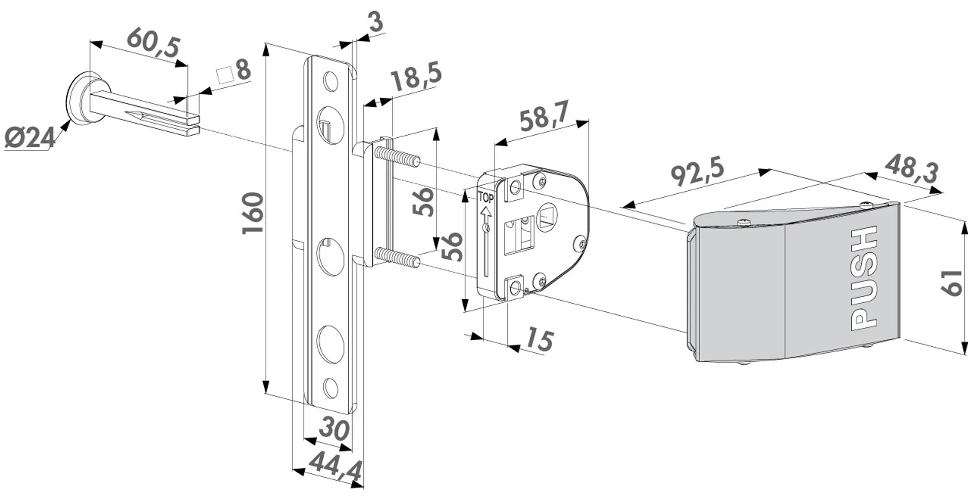 3006 Push  Dimensions Colored 1280px